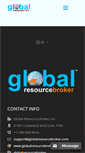 Mobile Screenshot of globalresourcebroker.com